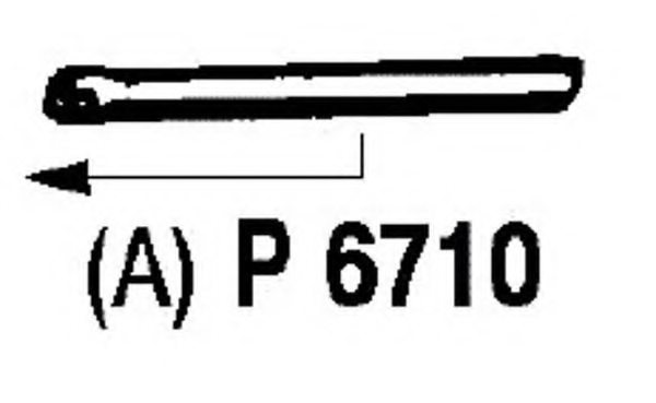 FENNO P6710 Exhaust Pipe